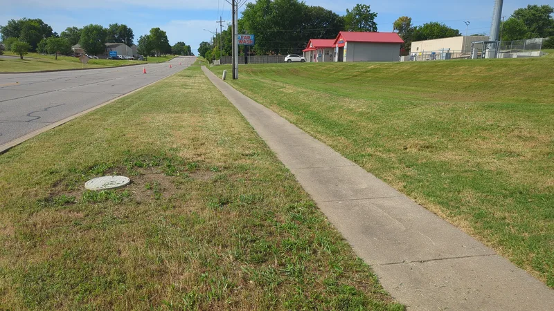 Blade Edging along entire sidewalk