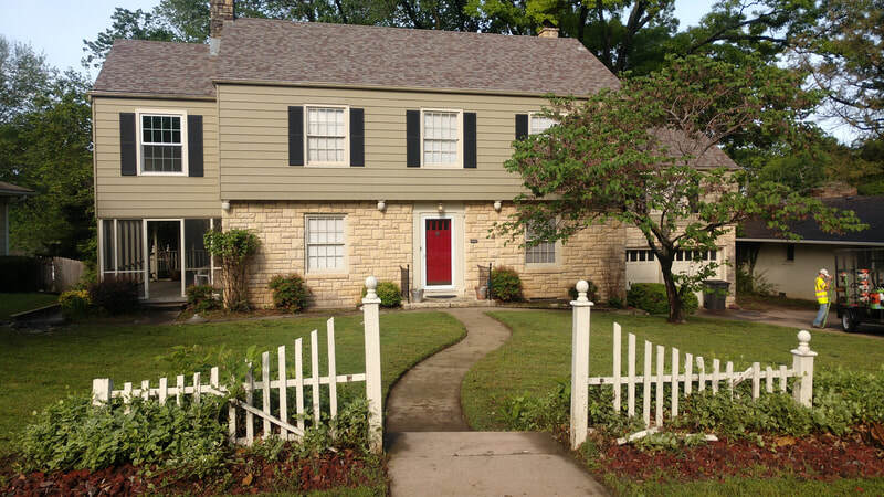 Colonial Architecture, freshly mowed
