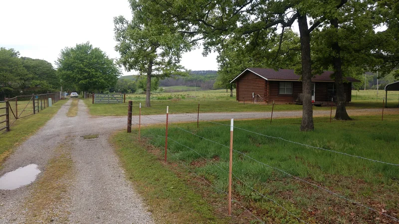 Freshly mowed cabin